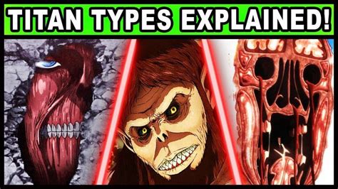 attack of titan titans|attack on titan titans explained.